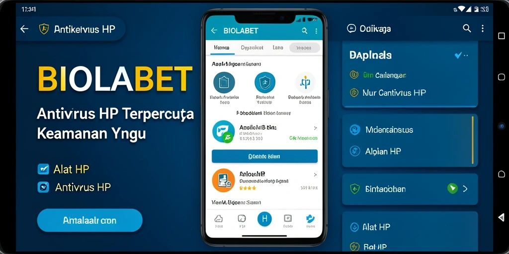 Tampilan antarmuka utama aplikasi BIOLABET yang user-friendly.