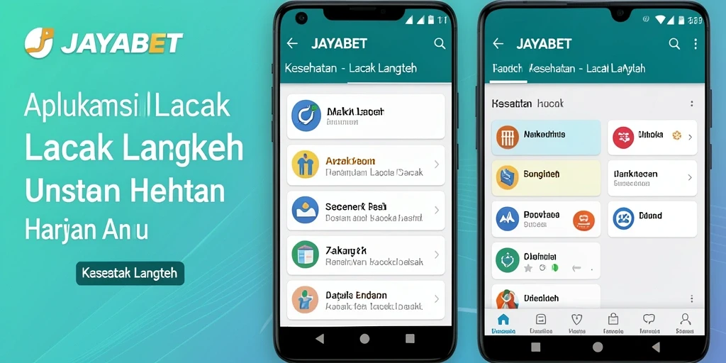 Tampilan antarmuka aplikasi JAYABET yang user-friendly.