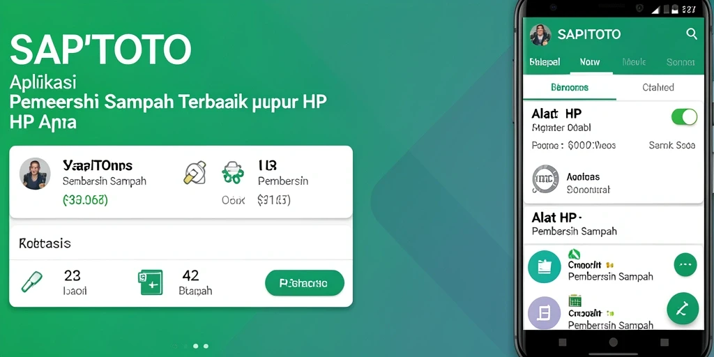 Antarmuka SAPITOTO yang ramah pengguna untuk pembersihan sampah.